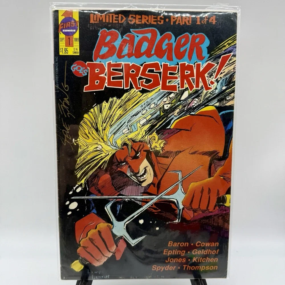 Badger Goes Berserk! 1989 #1 First Comics Comic Book Bagged & Boarded